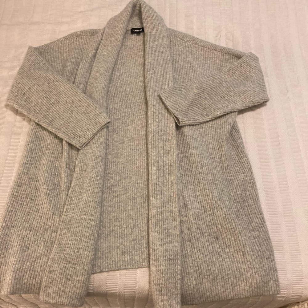 Express Ribbed Shawl Collar Cardigan